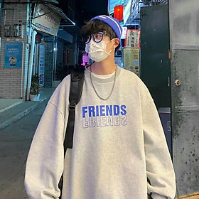 Áo sweater cổ tròn in chữ thời trang xuân thu đơn giản phong cách 2021 cho nam nữ