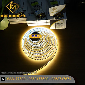 Mua 【Có sẵn】120 Led/mét Đèn LED dây 2835 12V cuộn 5m - có keo 2 mặt Ánh sáng vàng ấm (nhiệt độ màu 3000k)