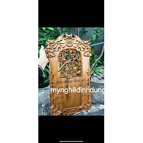 Mua Tranh Đốc lịch treo tường khắc cặp chim quý  bằng gỗ bách xanh thơm nức 70x40x3cm