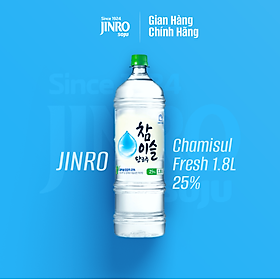 CHÍNH HÃNG Soju Hàn Quốc JINRO CHAMISUL FRESH 1.8L 25%