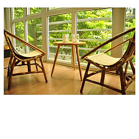 Mua Ghế mây con sò Có lót chiếu HOME MÂY chắc chắn giá tại xưởng