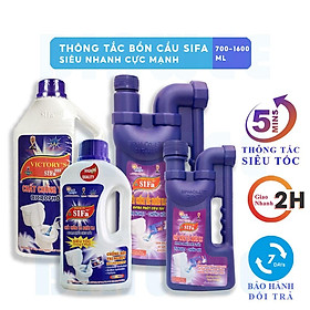 Thông tắc bồn cầu toilet siêu tốc 5 phút SIFA 999 700ml, 800ml, 1400ml, 1600ml chống hôi khử khuẩn