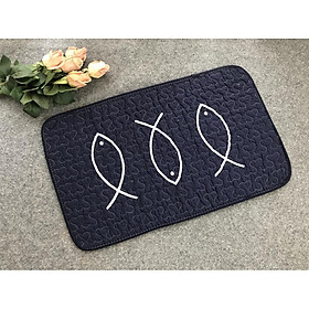 Mua Thảm chùi chân - Cá 3 con - TCC048