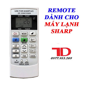 Mua Remote dành cho máy lạnh SHARP  có nút Eco giữa