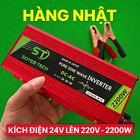 Bộ Chuyển Đổi Điện 12V-24V Sang 220V 2200W Sin Chuẩn – Hàng Nhật Siêu Bền
