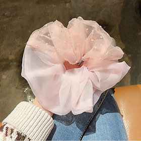 Dây buộc tóc scrunchies size lớn dễ thương HD137