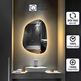 Mua Gương Treo Tường Hình Hạt Đậu Có Led Cảm Ứng Cao Cấp DLQ INTERIORS Bảo Hành 5 Năm