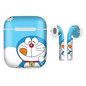Mua Miếng dán skin cho AirPods in hình Doremon - Dor018 (AirPods  1 2  Pro  TWS  i12)