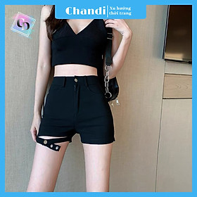 Quần Short Jean Nữ Thương Hiệu Chandi, Quần Sọt Nữ cao cấp mẫu mới hot trend mẫu NT320