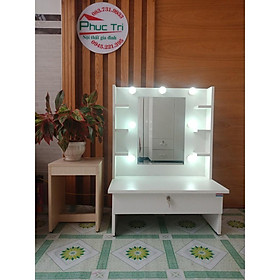 Mua Bàn trang điểm 70cm 2 kệ có đèn