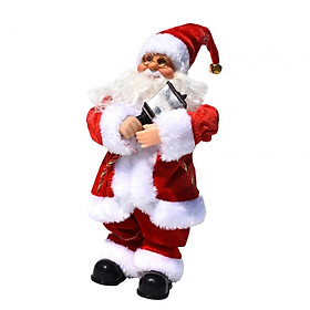 Electric Santa Claus, Santa Singing and Dancing Chrismas Toy Christmas Dolls Christmas Electric Dancing Music Santa Claus Doll Xmas Gift for Kids
