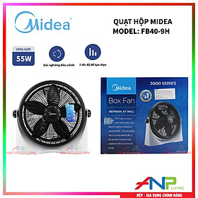 Mua Quạt Hộp 5 Cánh  Midea FB40-9H (Công Suất 55W - 3 Cấp Gió - Đảo hướng 360 làm mát tối ưu) - Hàng Chính Hãng