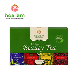 Beauty Tea - Trà Đẹp (Trà Kim cúc, Hoa hồng, Hoa atiso, Hoa đậu biếc kết hợp Táo đỏ, Kỳ tử, Long nhãn) dưỡng nhan, thanh lọc cho cơ thể, đẹp da- dáng xinh.