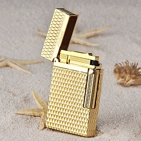 Mua Vỏ Hột Quẹt Bật Lửa Gas Đá S.T Upon D69V Thiết Kế Họa Tiết Vân Kim Cương Mini Độc Đáo - Dùng Gas Đá Cao Cấp