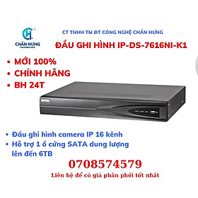 Mua Đầu ghi hình IP 4/8/16 kênh HIKVISION  DS-7604NI-K1(B)/DS-7608NI-K1/DS-7616NI-K1- Hàng chính hãng