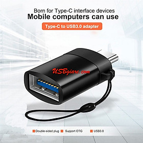 Mua Bộ Chuyển Đổi Type-C Sang USB3.0 OTG - có móc treo cao cấp