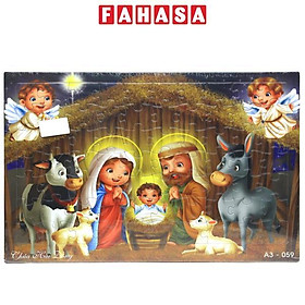 Bộ Xếp Hình Puzzle Minh Châu 70-059 - Chúa Hài Đồng (70 Mảnh Ghép)