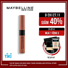 Son kem lì nhẹ môi Maybelline New York phiên bản tông đất giới hạn Sensational Liquid Matte 7ml