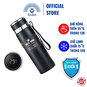 Mua Bình Giữ Nhiệt Thông Minh SOIKA SB092 Inox 316 Hiển Thị Nhiệt Độ Nước Cách Nhiệt Chân Không Nhiều Màu Nhiều Dung Tích