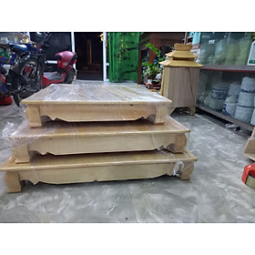 Mua Bàn kê  kệ kê bàn thờ thần tài thổ địa gỗ pơ mu 69 x 69 cm