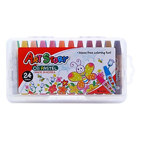 Sáp Dầu Crown Art Story 24 Màu OP-2400S
