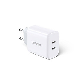 Mua Sạc điện thoại 2 cổng USB-C 40W màu đen Ugreen 10343 Hàng chính hãng