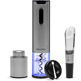 Bộ Dụng Cụ Khui Rượu Vang Tự Động Malloca MWO-KP3  - Hàng Chính Hãng