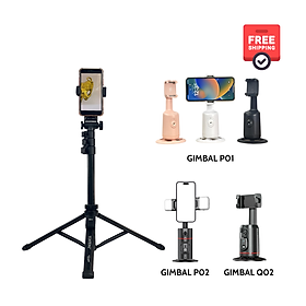 Combo Gậy Yunteng VCT 91666 và Gimbal xoay tự động 360 độ - Hàng chính hãng