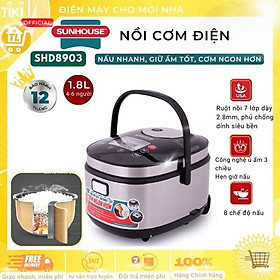 Nồi Cơm Điện Tử Sunhouse Mama SHD8903 (1.8 Lít) - Hàng chính hãng