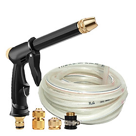 Mua Bộ dây và vòi xịt rửa xe tưới cây tăng áp thông minh 810-2498-1 (dây trắng-cút nối đồng)