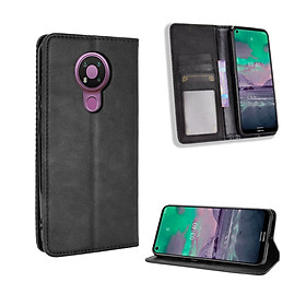 Bao da dành cho Nokia 3.4 Flip Wallet Leather dạng ví đa năng siêu bền siêu êm