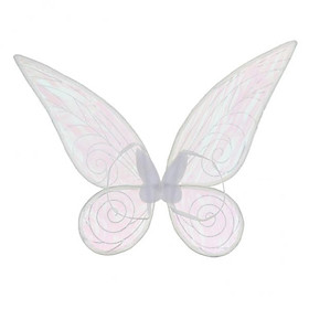 4X Shiny Butterfly Angel Fairy Wing Party Fancy Dress White Kids