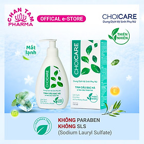 Dung Dịch vệ sinh Phụ nữ Choicare Làm Sạch, Khử Mùi, Hỗ Trợ Kháng Khuẩn 150ml