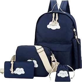 Bộ Balo Nữ Thời Trang 5 Món Họa Tiết Đám Mây Cloudy Botusi - KT14