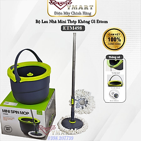 Bộ Lau Nhà Mini Thép Không Gỉ Ettom Lock&Lock ETM498 - 2 Bông Lau