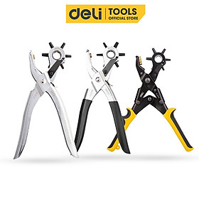 Kìm Bấm Lỗ 9 Inch Deli Tools Màu Đen Cao Cấp - Kích Thước Lỗ Bấm Đa Dạng Phù Hợp Với Nhiều Nhu Cầu Khác Nhau - DL1919 - Kìm cộng lực