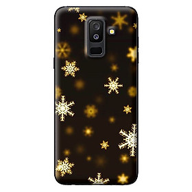 Ốp lưng cho Samsung Galaxy A6 Plus 2018 nền tuyết vàng 1 - Hàng chính hãng