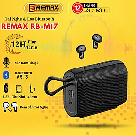 Loa bluetooth mini Remax RB M17 Loa nghe nhạc không dây kèm tai nghe