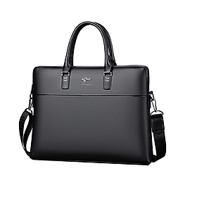 Túi xách nam 100 da thật công sở cao cấp phong cách cá tính mới - Màu Đen