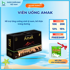 Viên Uống AmaK , Thực phẩm chức năng, Tăng Cường Sinh Lý Nam Giới, Hiệu Quả Vượt Trội - 30 viên