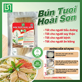 Bún Tươi Hoài Sơn Hữu Cơ Bầu Mây 200g - Thơm ngon, bổ dưỡng, tốt cho sức khỏe, hỗ trợ giảm cân, thực dưỡng