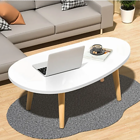 Bàn trà hạt đậu thiết kế phong cách Bắc Âu phù hợp làm bàn ngồi bệt và bàn sofa chân cao 30cm hoặc 40cm