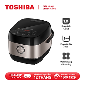 Nồi cơm cao tần Toshiba RC-18IX1PV (1.8 Lít) - Hàng Chính Hãng