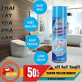 Mua Chai xịt bọt tuyết tẩy rửa nhà tắm nhà vệ sinh Bathroom Cleaner 500ml bibi90