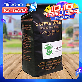 Cà phê hạt 100% nguyên chất truyền thống số 2 Coffee Tree 1kg đậm đà