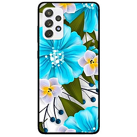 Ốp lưng dành cho Samsung Galaxy A72 5G mẫu Hoa Xanh Trắng
