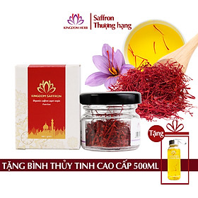Saffron KingDom Nhụy Hoa Nghệ Tây Iran loại Super Negin thượng hạng (Hộp 1 gram)