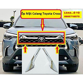 Ốp Trang Trí Mặt ca Lăng Toyota Cross 2022-2020 Mạ Crom