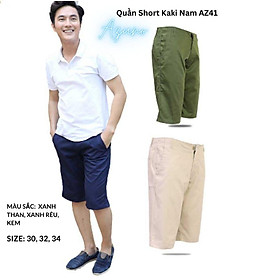 Quần Short Kaki Nam Azuno AZ41 Ống Suông Tặng kèm túi đeo chéo