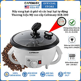Máy rang hạt cà phê và các loại hạt tự động thương hiệu Cafemasy SCR-300 cao cấp - Hàng Chính Hãng